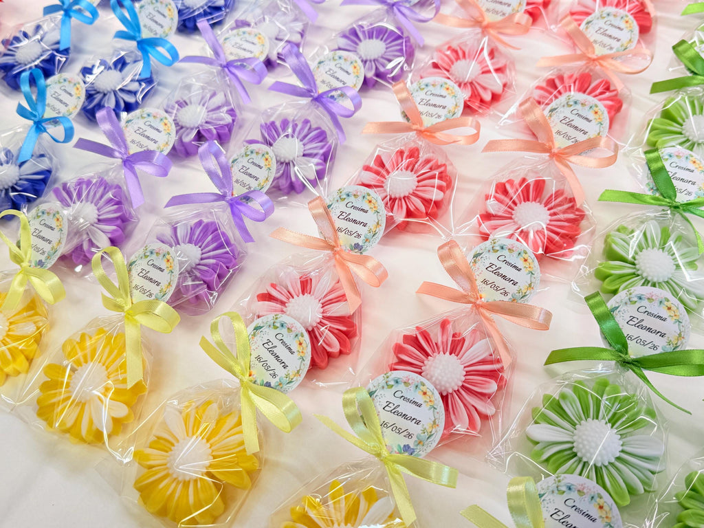 "SHADED DAISY" SOAP with transparent bag and personalized tag