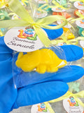 "DINOSAUR" SOAP with clear bag and custom tag