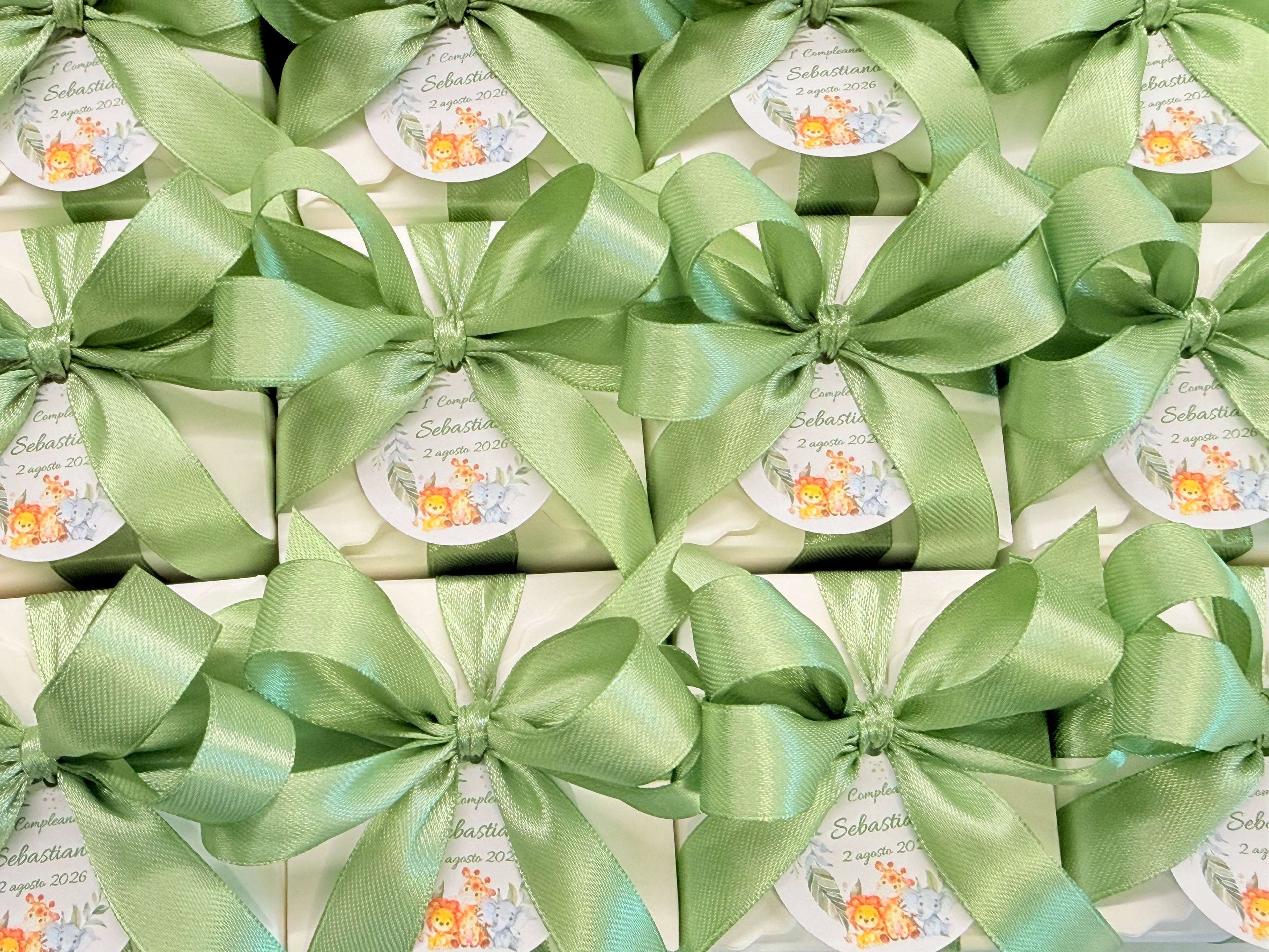 SAPONE "LEONCINO" PERSONALIZZATO con scatola, confetti e tag personalizzato