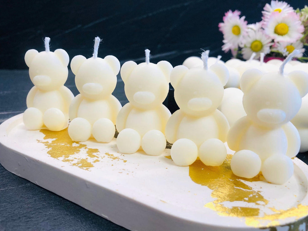 "TEDDY BEAR" Candle, White, Odorless
