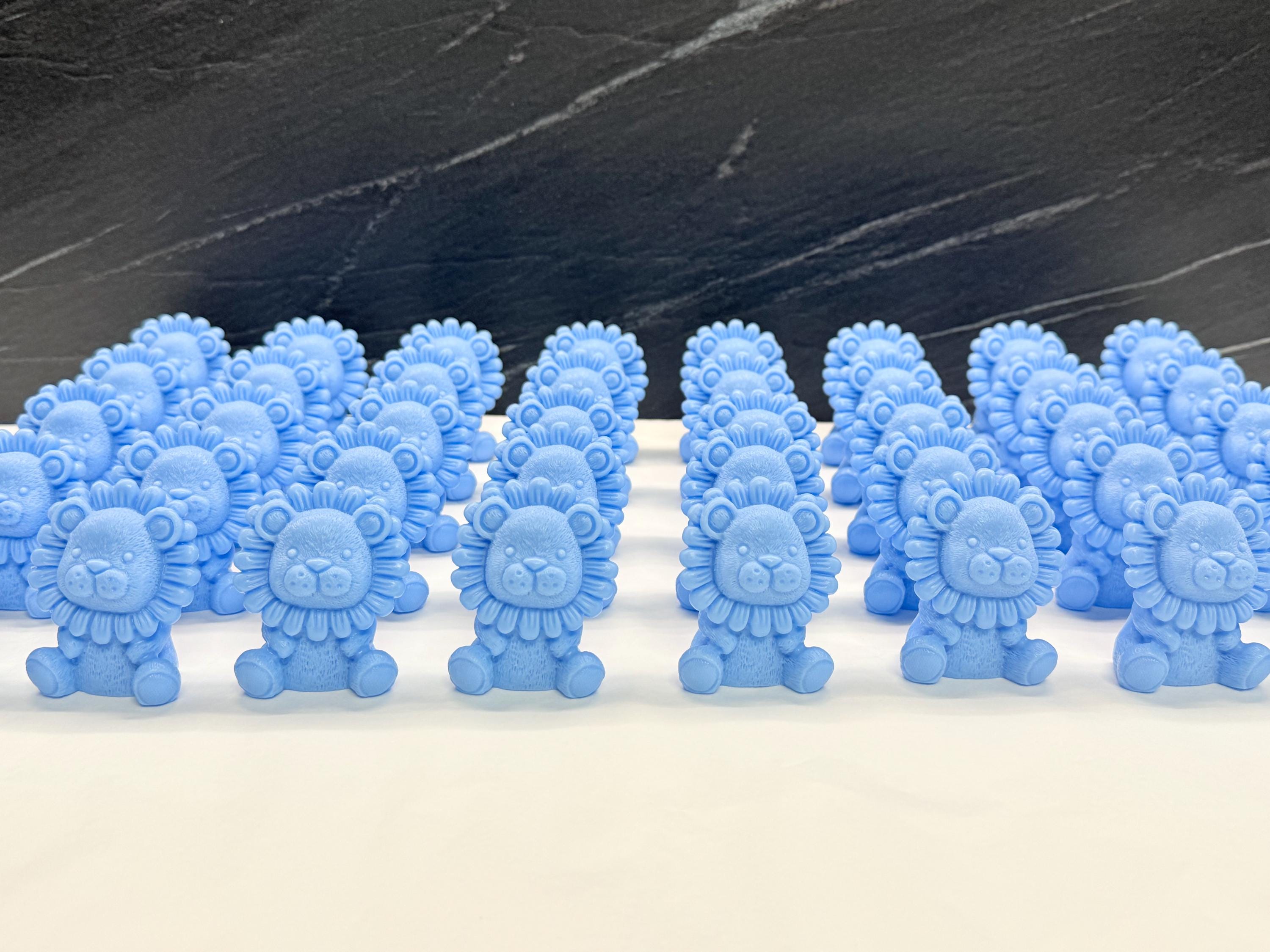 SAPONE "LEONCINO" PERSONALIZZATO con scatola, confetti e tag adesivo personalizzato