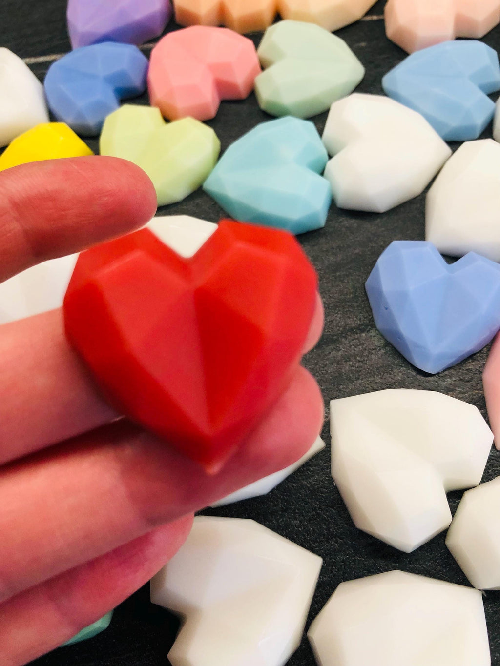 MINI SAVON PERSONNALISÉ EN FORME DE CŒUR, SANS EMBALLAGE