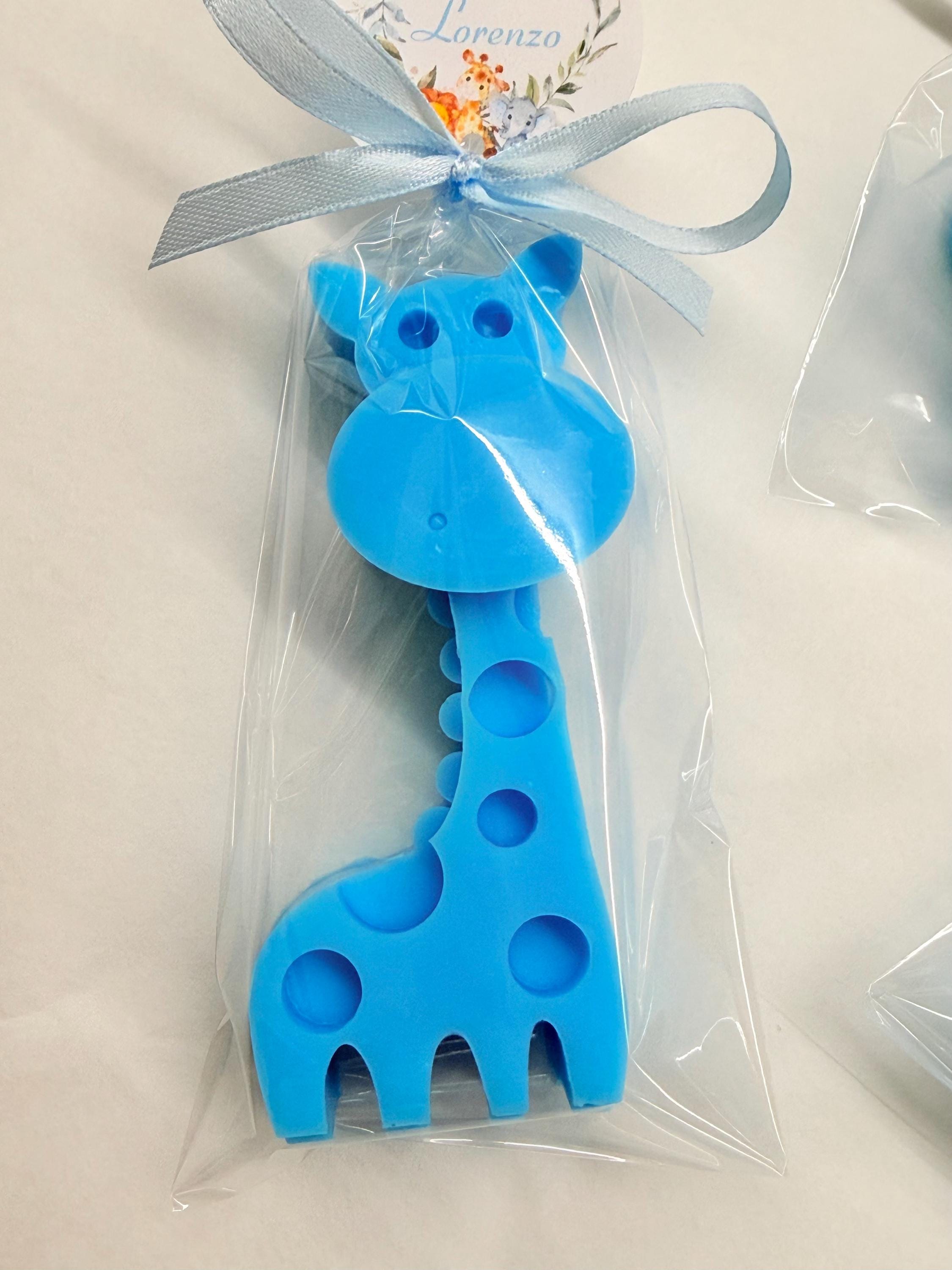 "SAFARI" SOAP MIX (7 different animals) with transparent bag and personalized tag