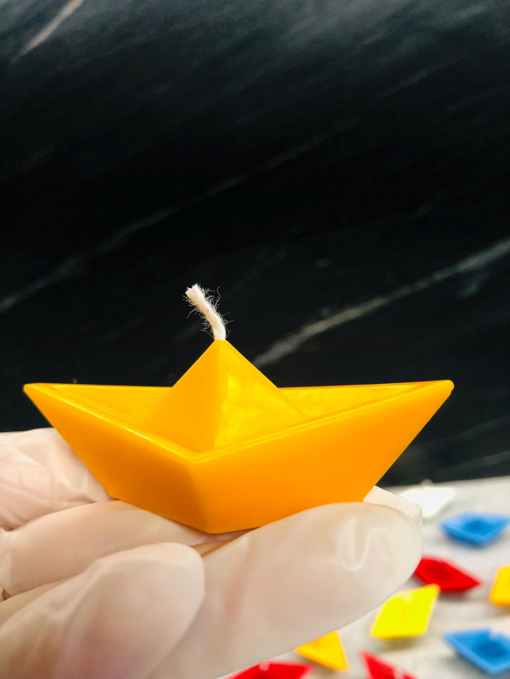 SCENTED BOAT CANDLE/christening favors/birth/baby shower/children's birthday/communion/confirmation/wedding/soy wax/handmade