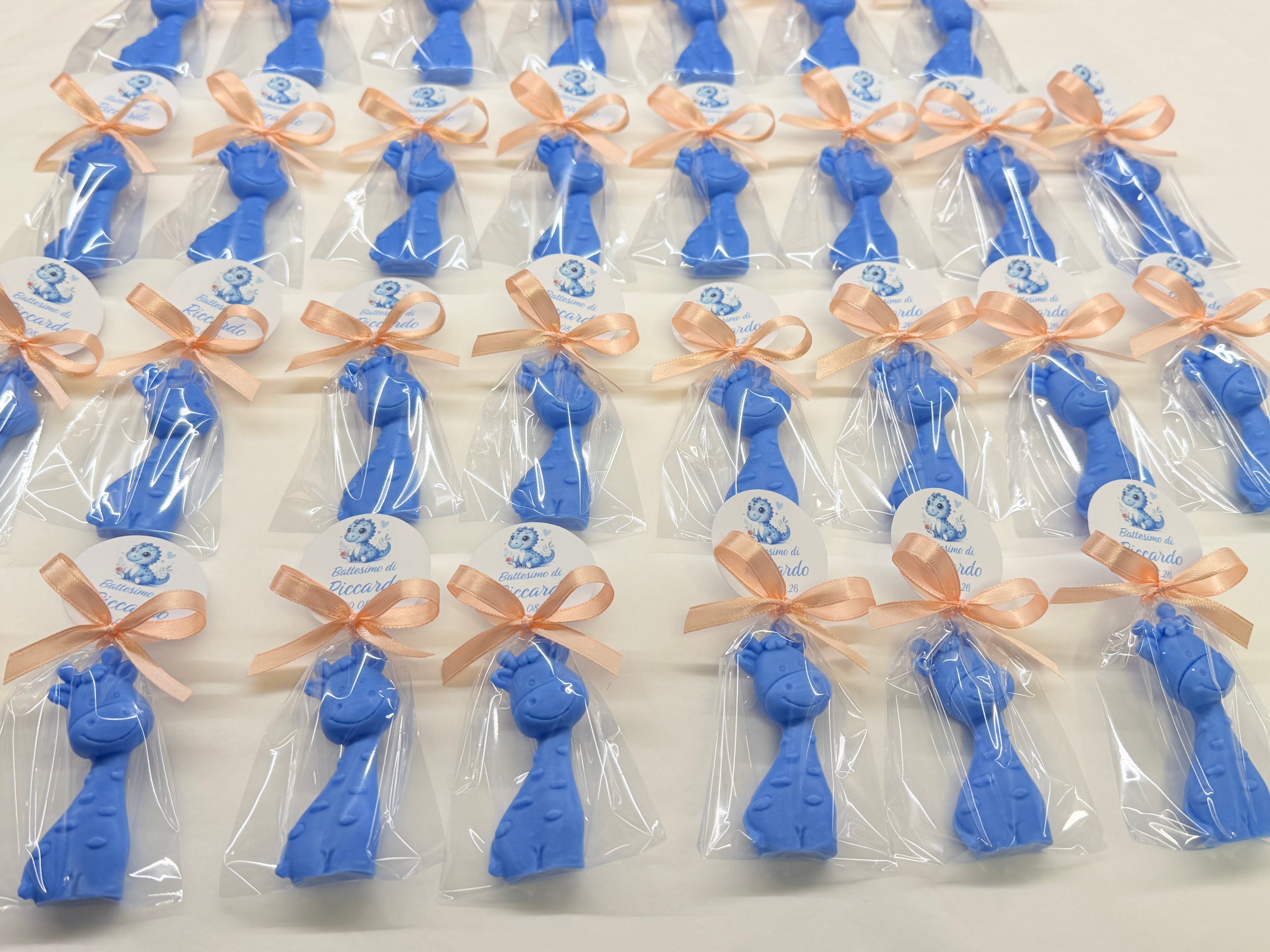 SAPONE "GIRAFFINA" con sacchetto trasparente e tag personalizzato