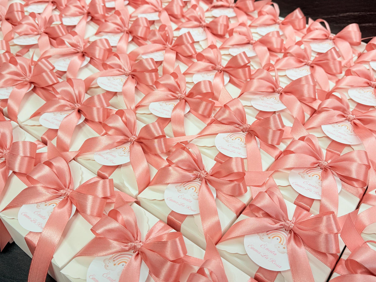 SAPONE "FARFALLA ORIGAMI" con scatola, confetti e tag personalizzato