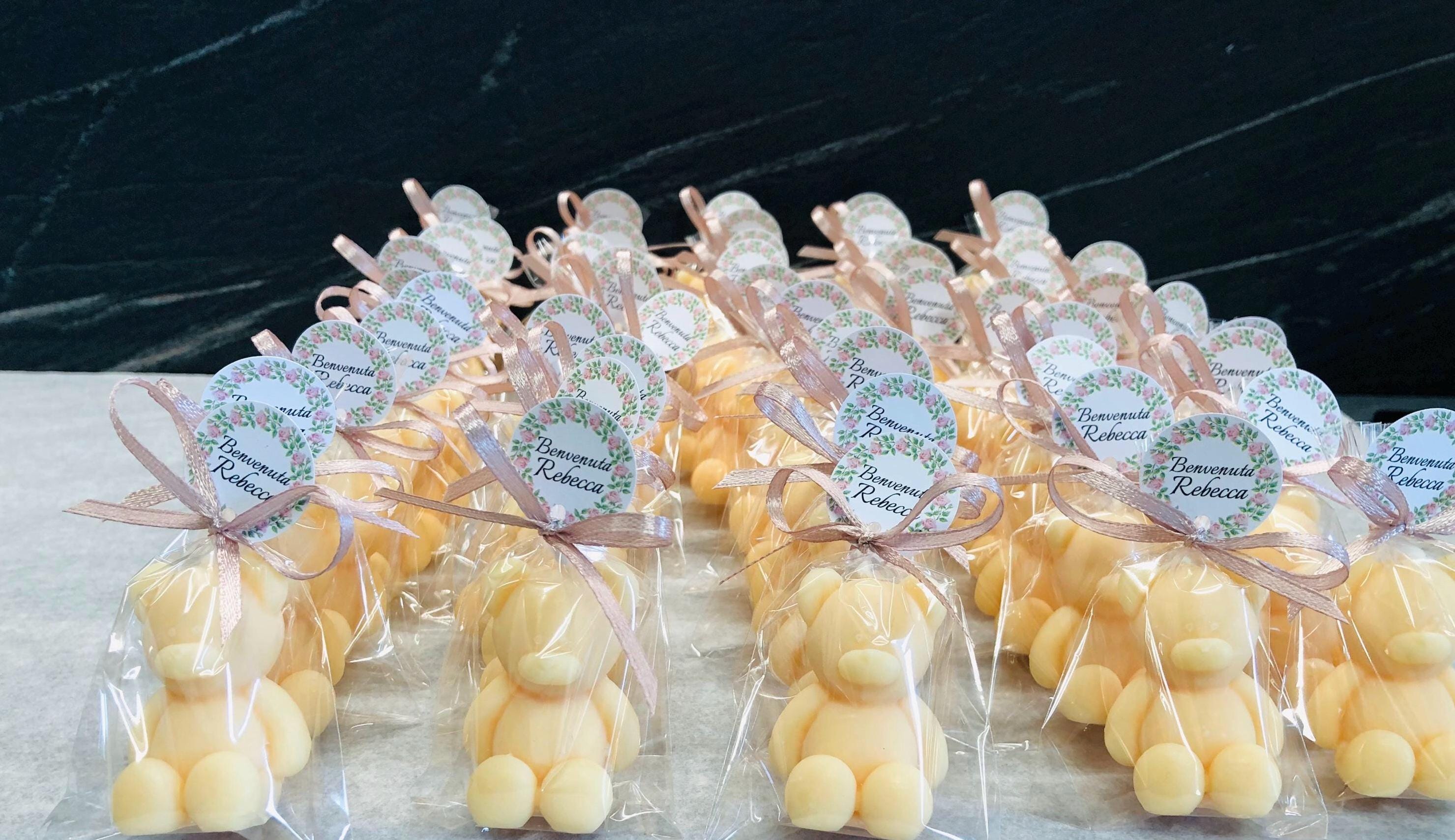 CANDELE "ORSETTO" INODORE  con sacchetto trasparente