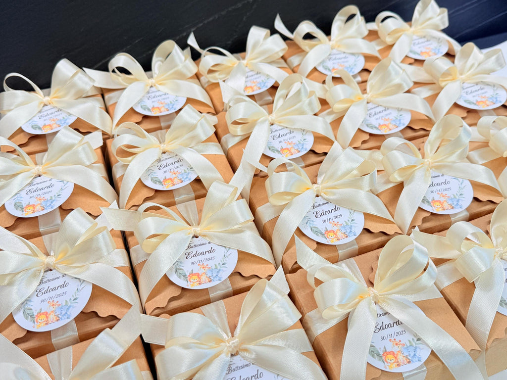 "SAFARI" SOAP MIX with box, confetti, and custom tag