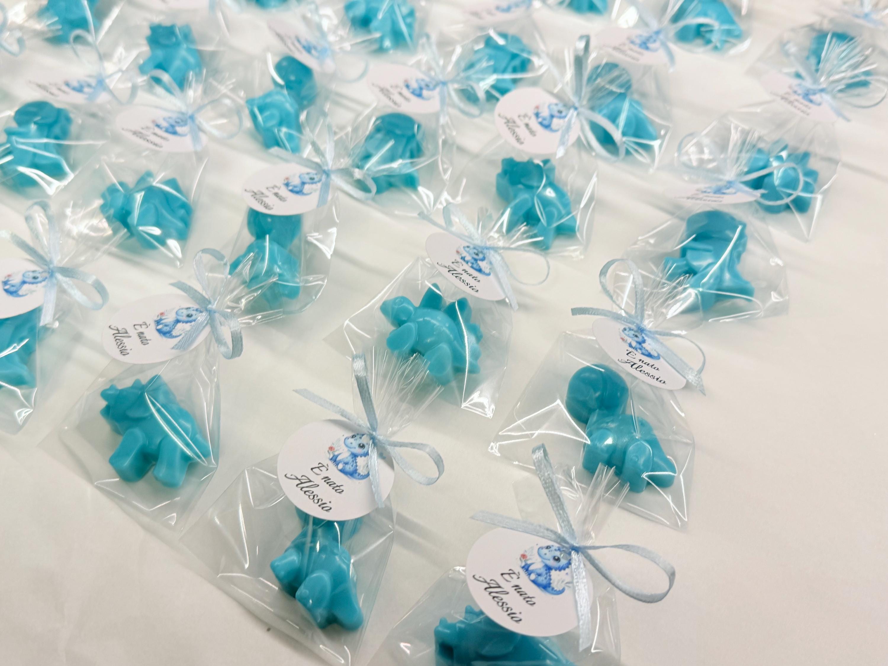 Mini "DINOSAUR" soaps with clear bag and personalized tag