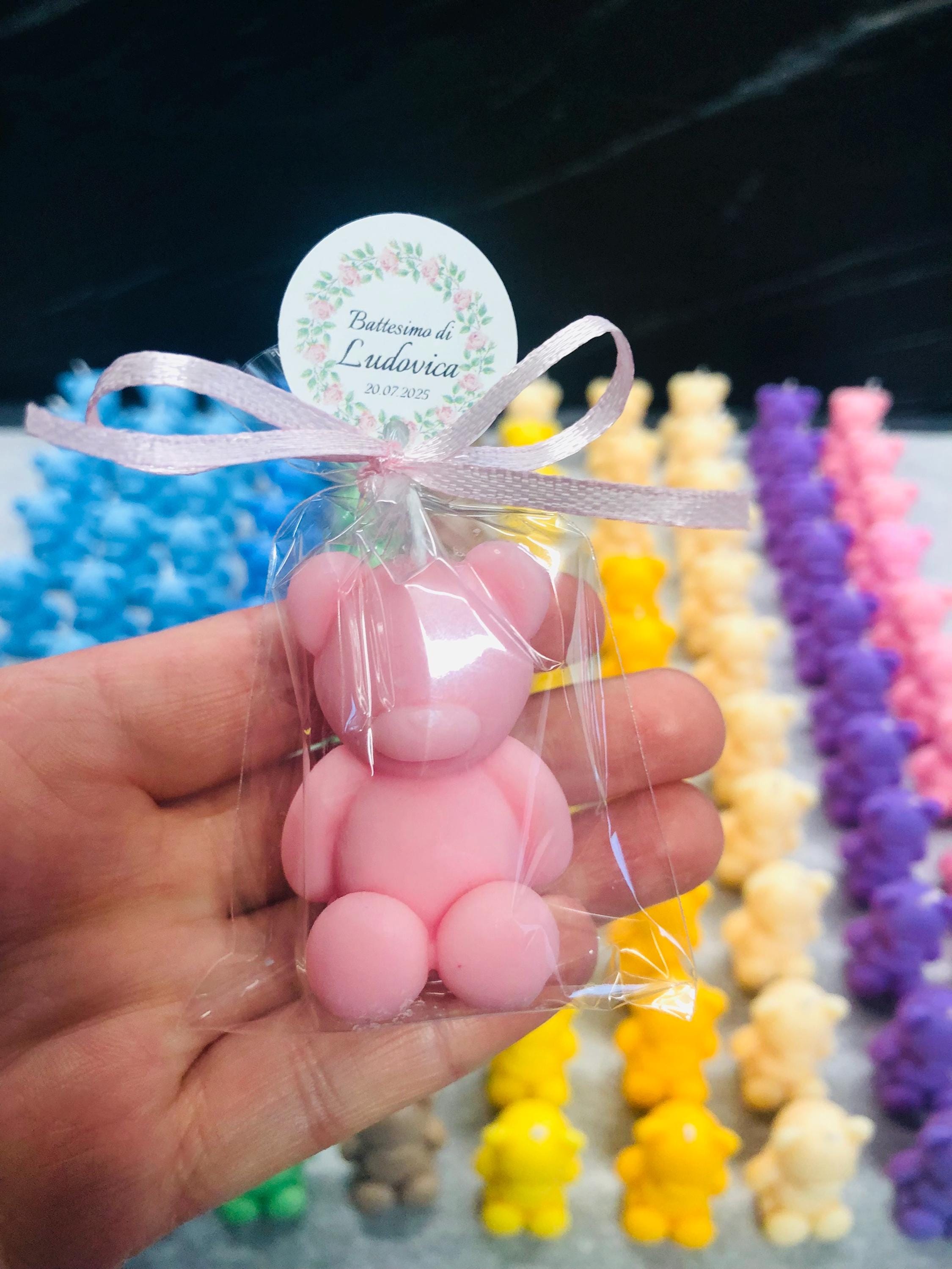 CANDELE "ORSETTO" INODORE  con sacchetto trasparente