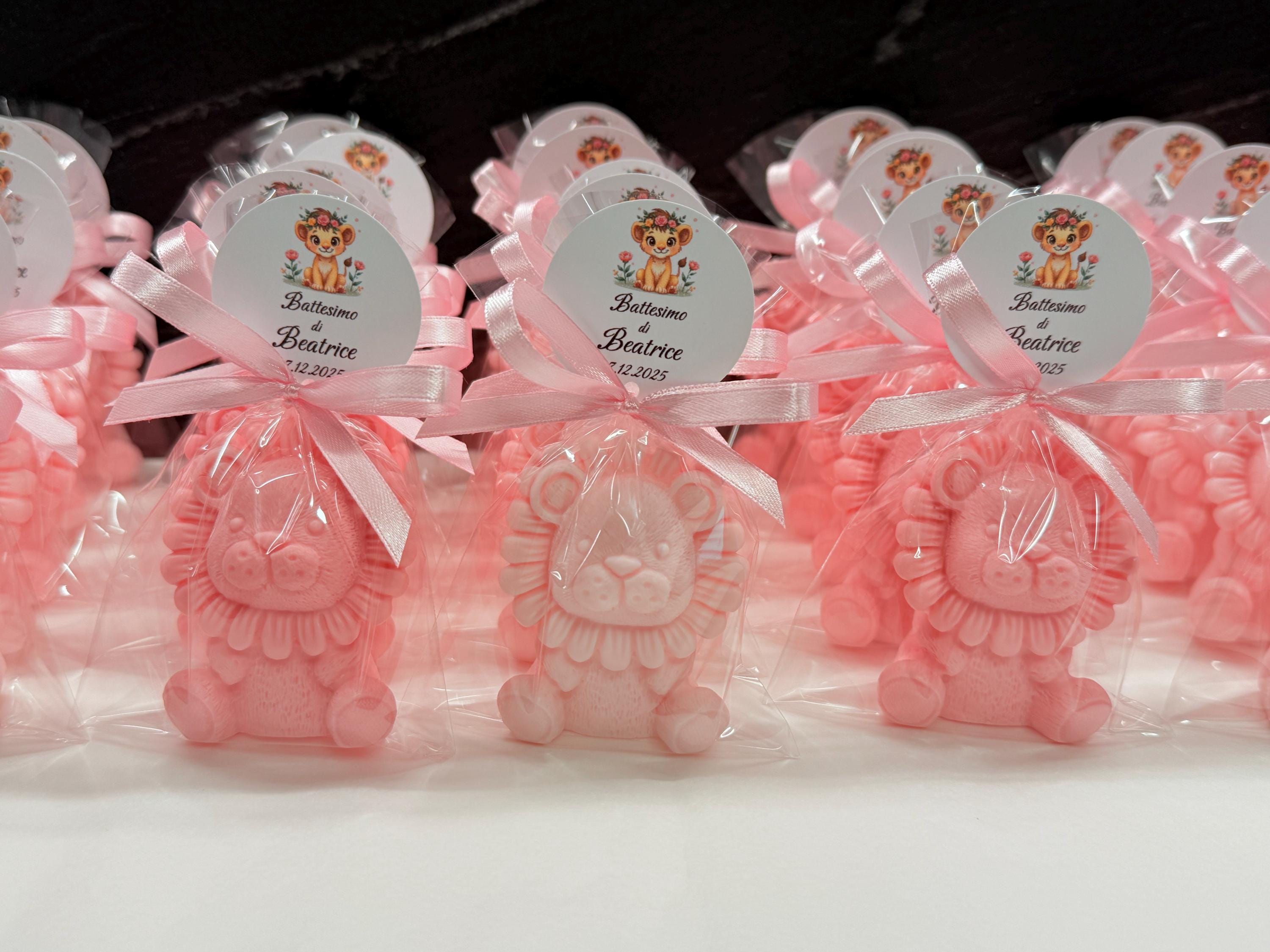 SAVON "LEONCINO" avec sachet transparent et étiquette personnalisée