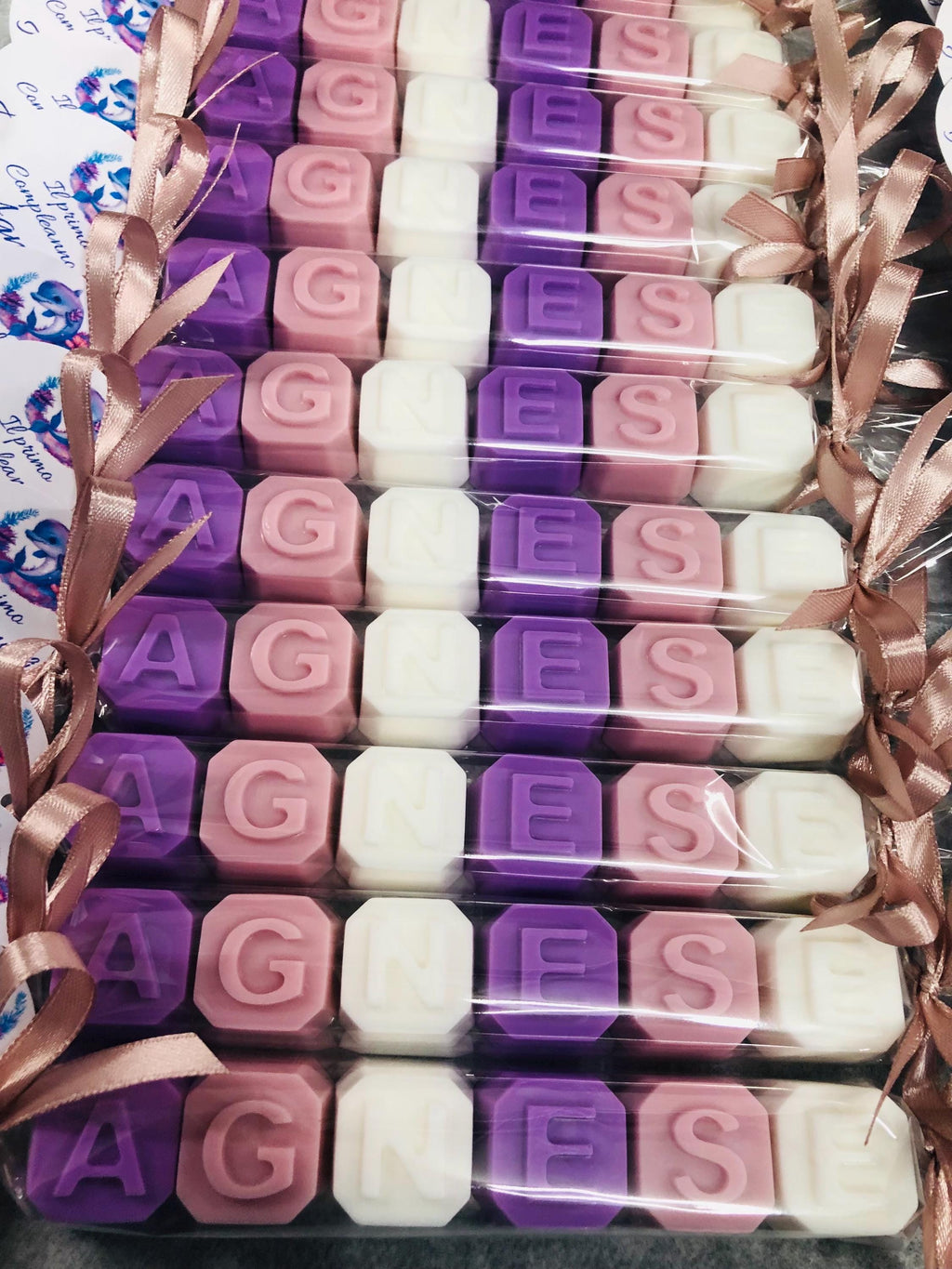 SAPONE-BOMBONIERA "NOME" PERSONALIZZABILE