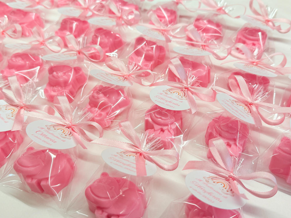 SOAP Animals with clear bag and personalized tag