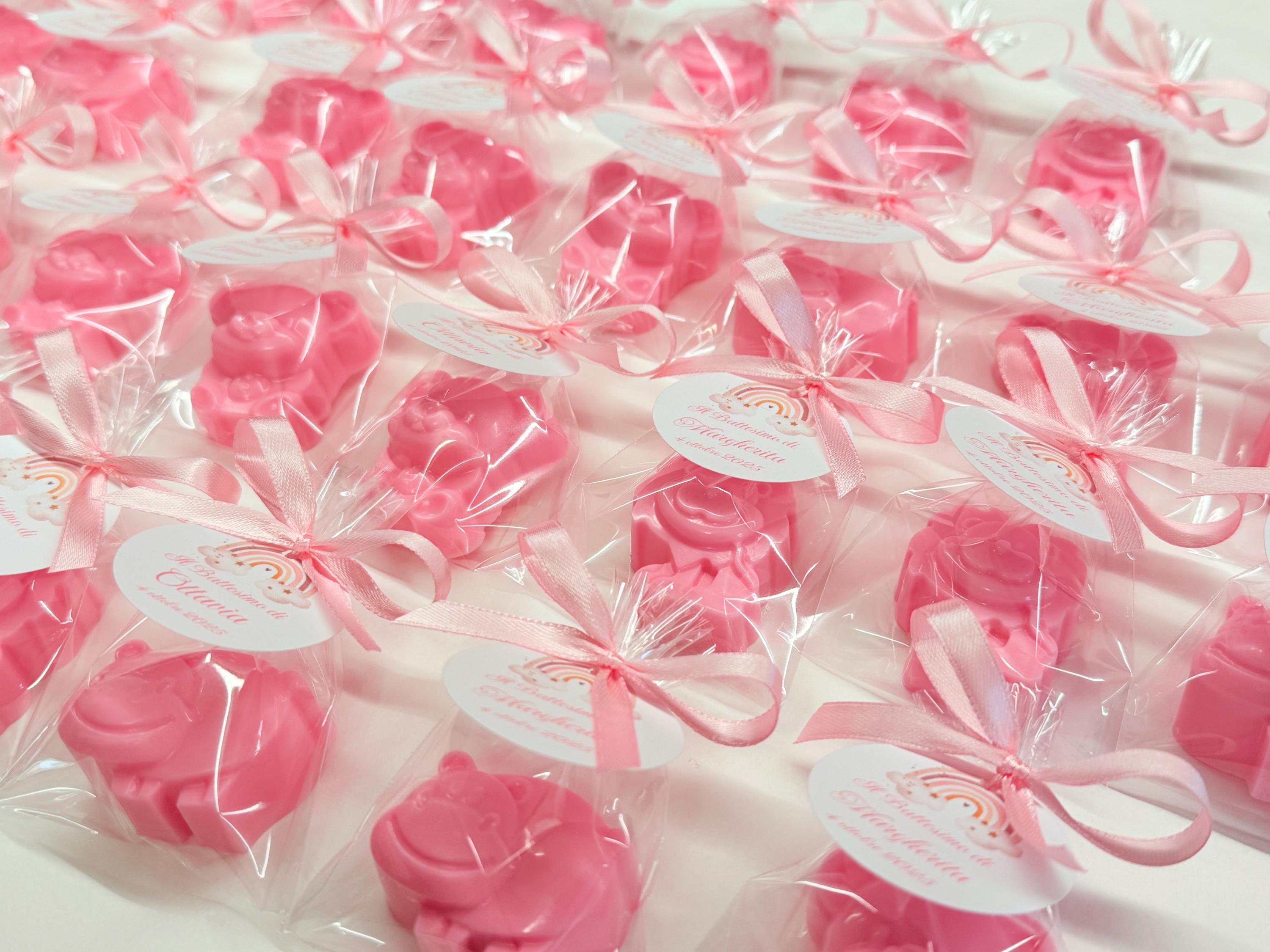 SOAP Animals with clear bag and personalized tag