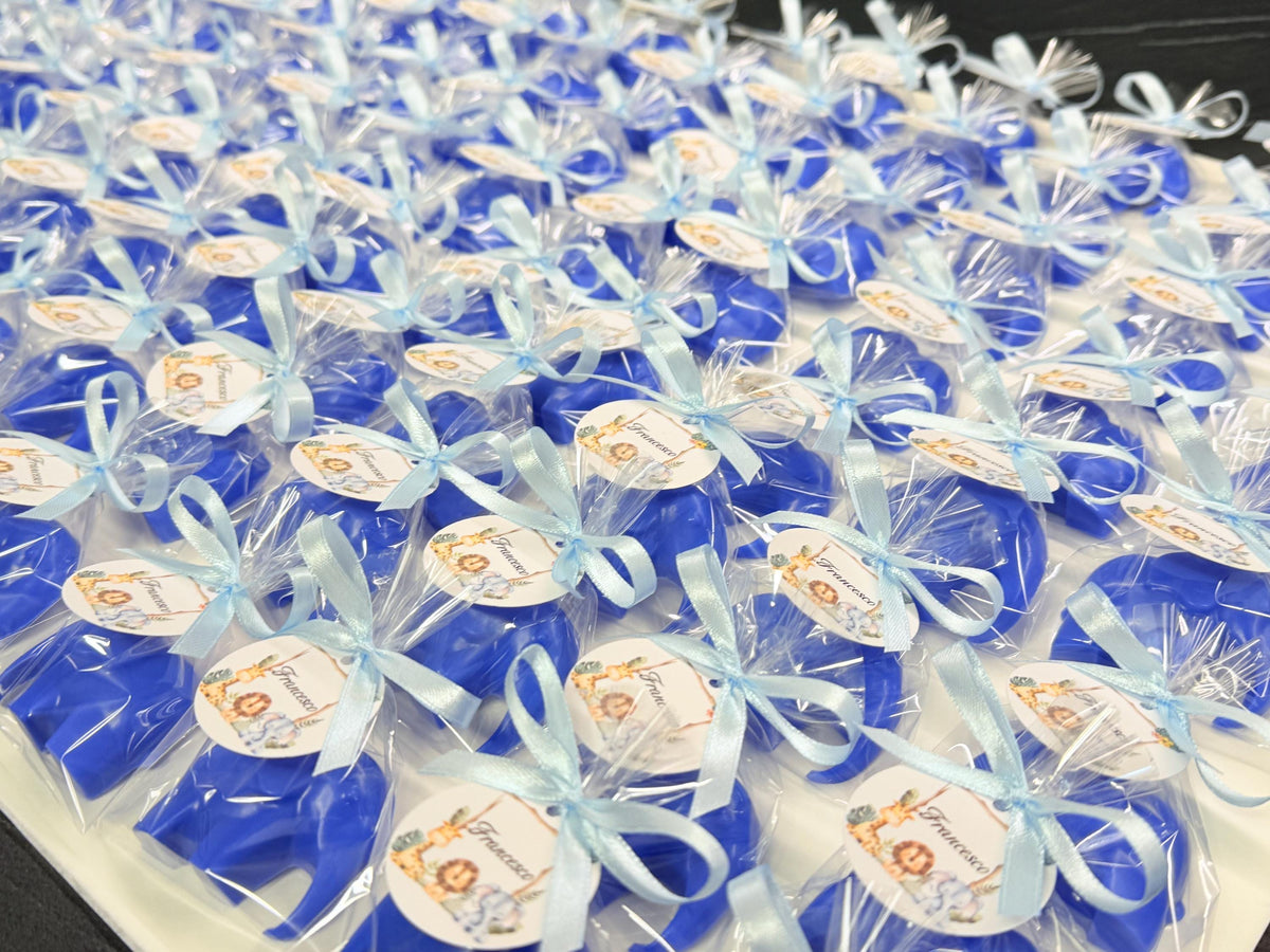 SAPONE "ELEFANTINO" con sacchetto trasparente e tag personalizzato