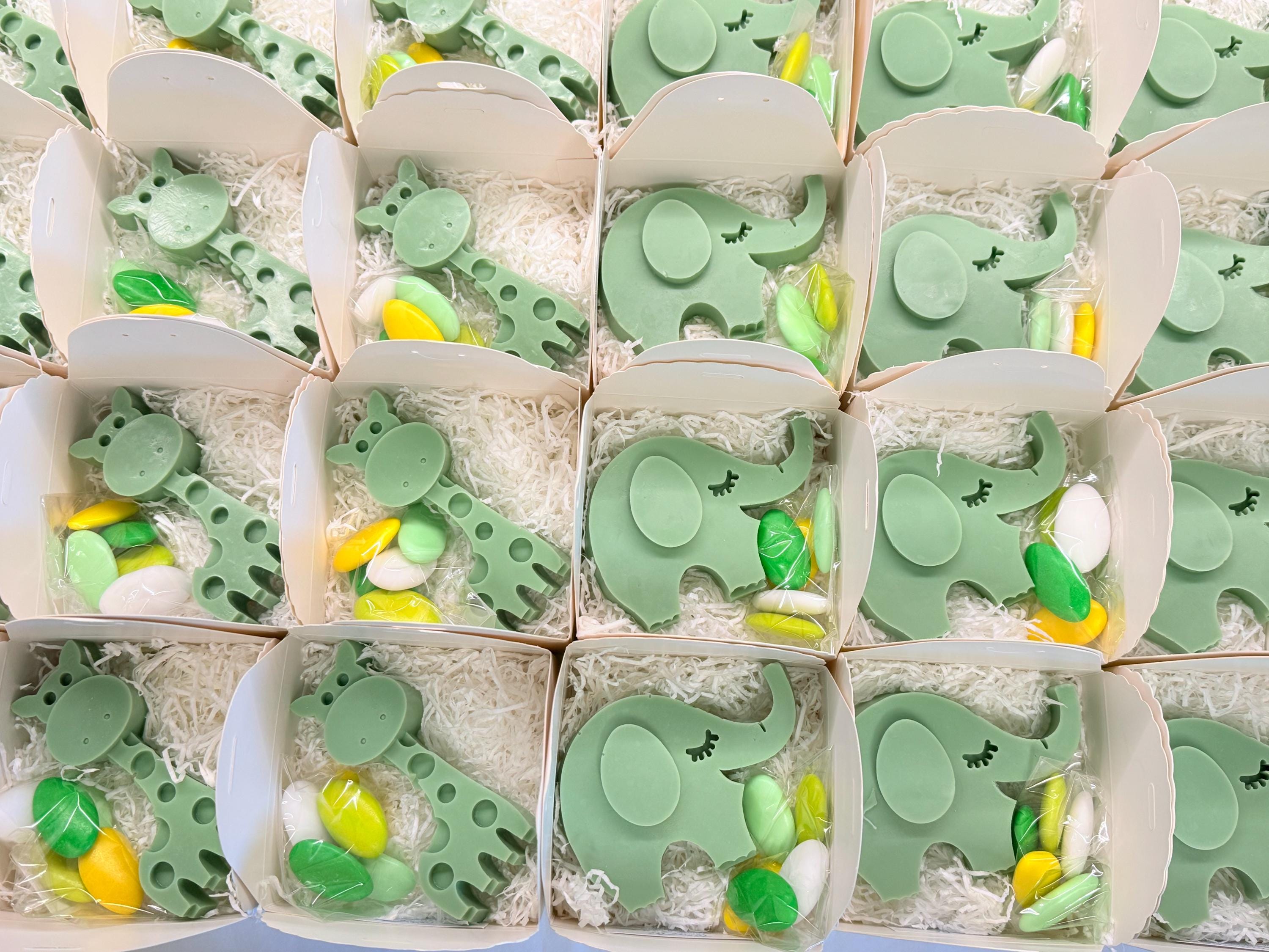MIX SAPONE "SAFARI" con scatola, confetti e tag personalizzato
