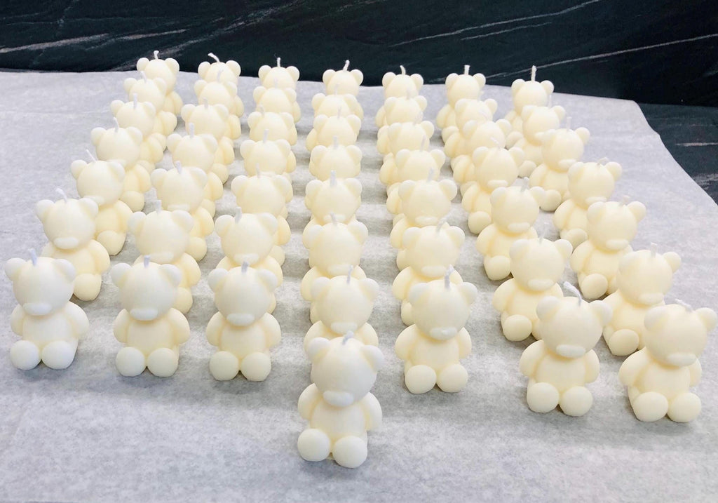 "BEAR" CANDLE WHITE, scented