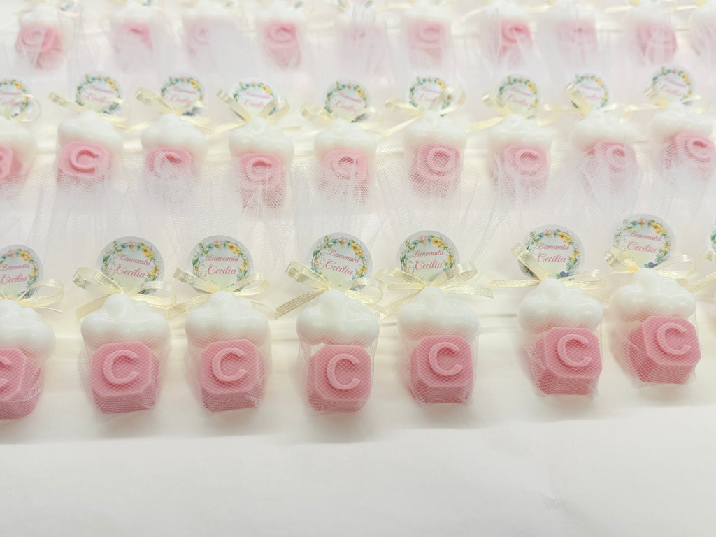 Heart-shaped Soap + Letter with Tulle, Confetti, and Personalized Tag