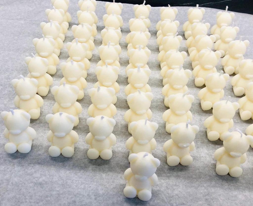 "BEAR" CANDLE WHITE, scented