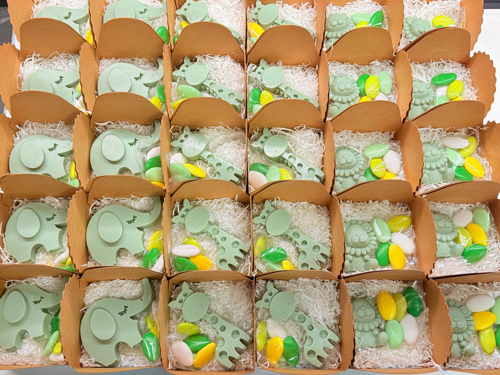 "SAFARI" SOAP MIX with box, confetti, and custom tag