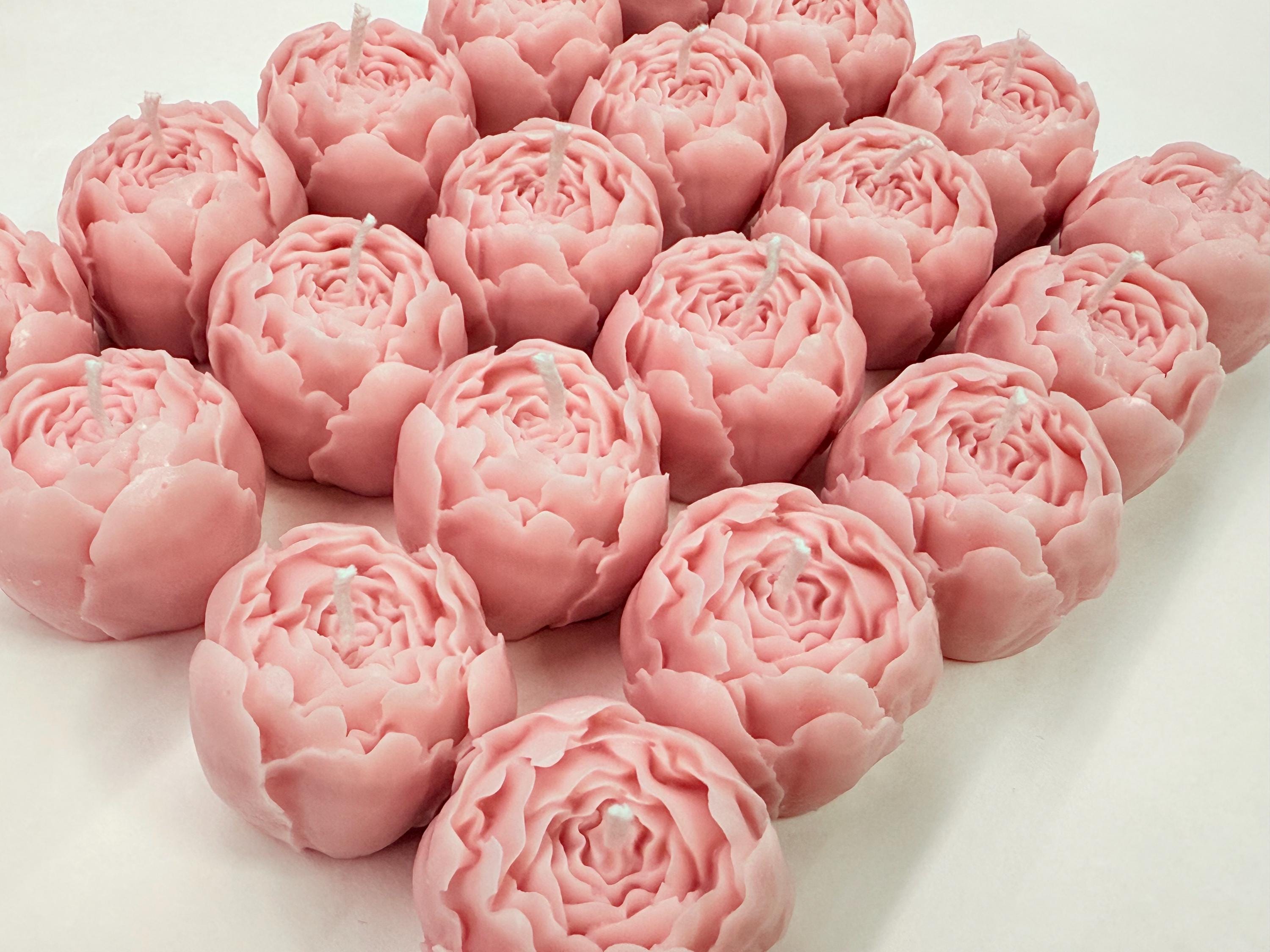 CANDELA "BOCCIOLO di PEONIA" profumata, senza confezione