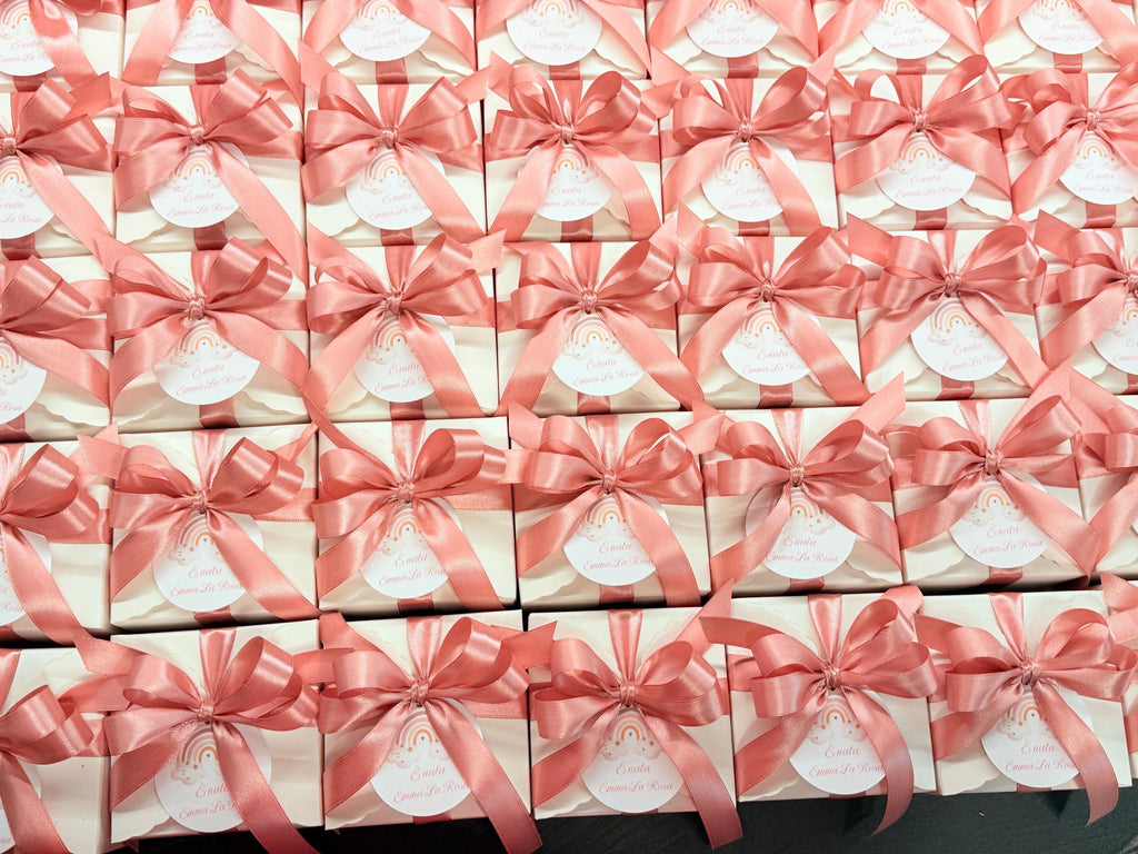 SAPONE "FARFALLA ORIGAMI" con scatola, confetti e tag personalizzato