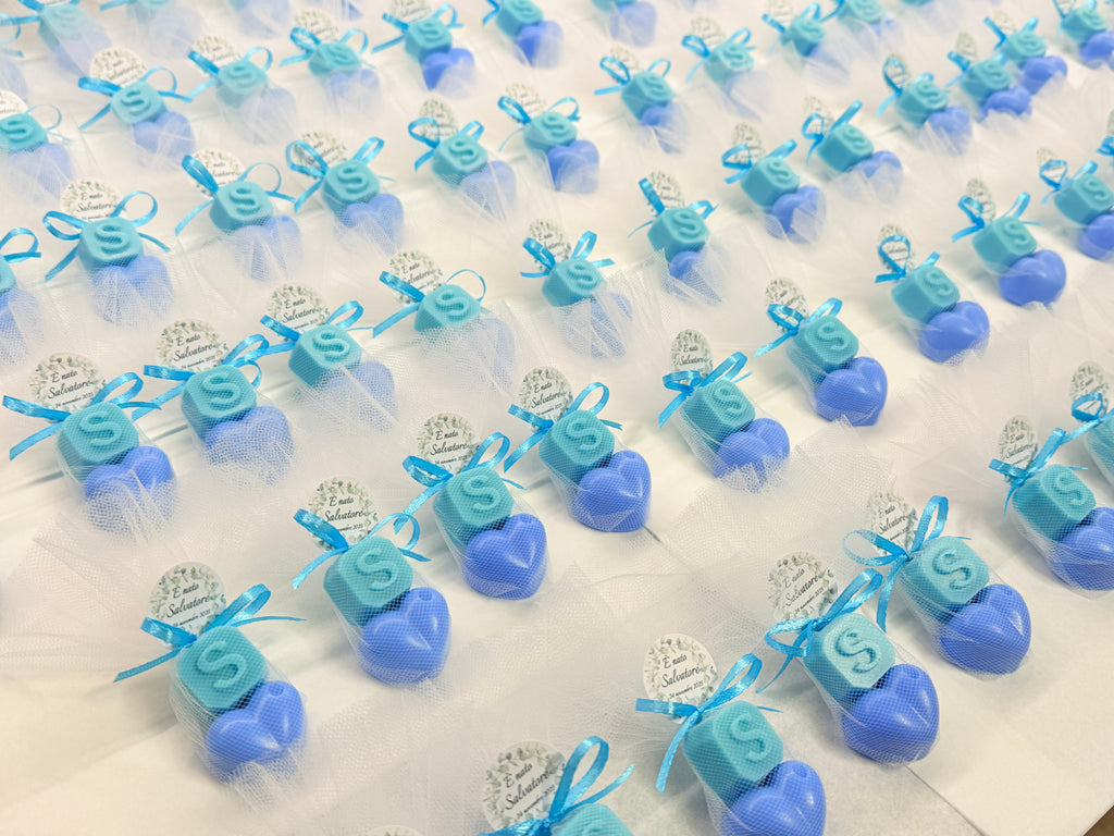 Heart-shaped Soap + Letter with Tulle, Confetti, and Personalized Tag