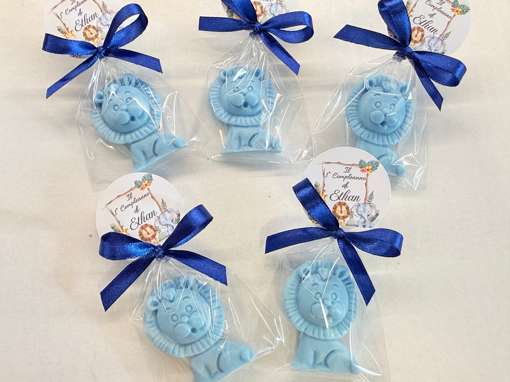SAVON "TORTUE" avec sachet transparent et étiquette personnalisée