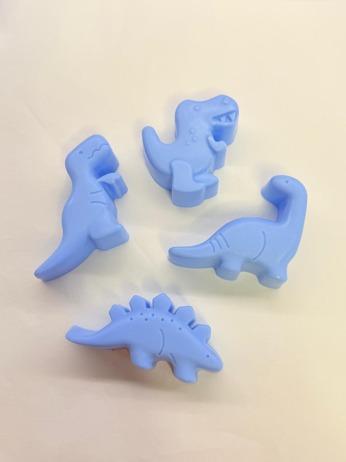 SAPONE "DINOSAURO" Con Sacchetto di Organza, 3 Confetti al Cioccolato e Tag Personalizzato