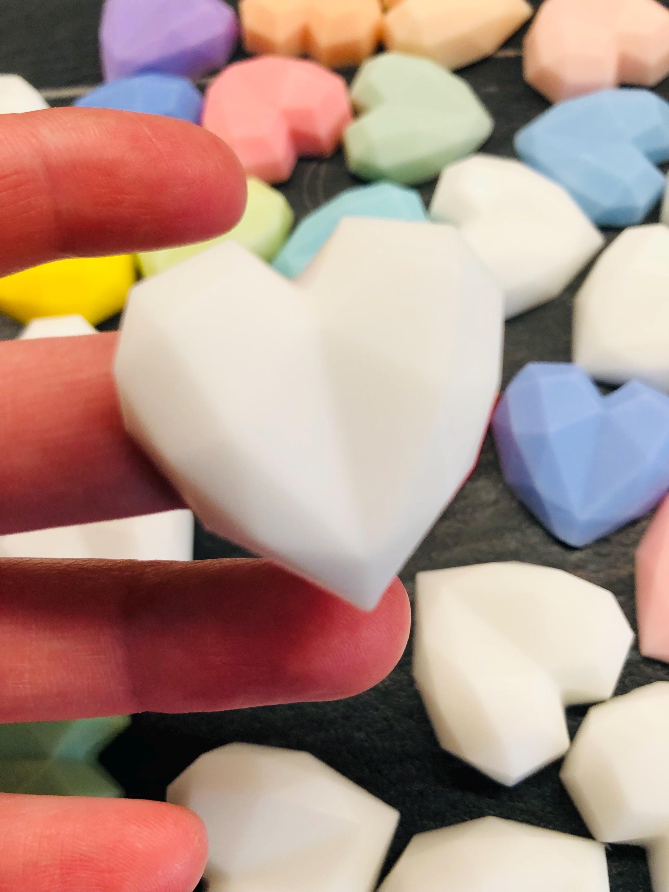 MINI SAVON PERSONNALISÉ EN FORME DE CŒUR, SANS EMBALLAGE