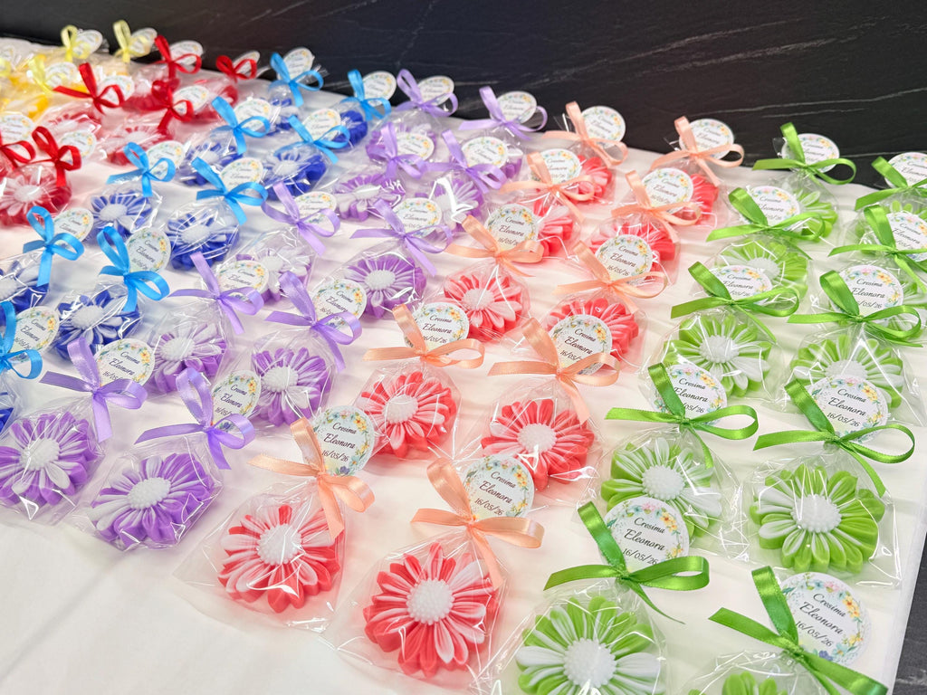 "SHADED DAISY" SOAP with transparent bag and personalized tag