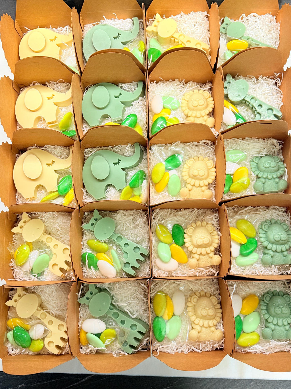 "SAFARI" SOAP MIX with box, confetti, and custom tag