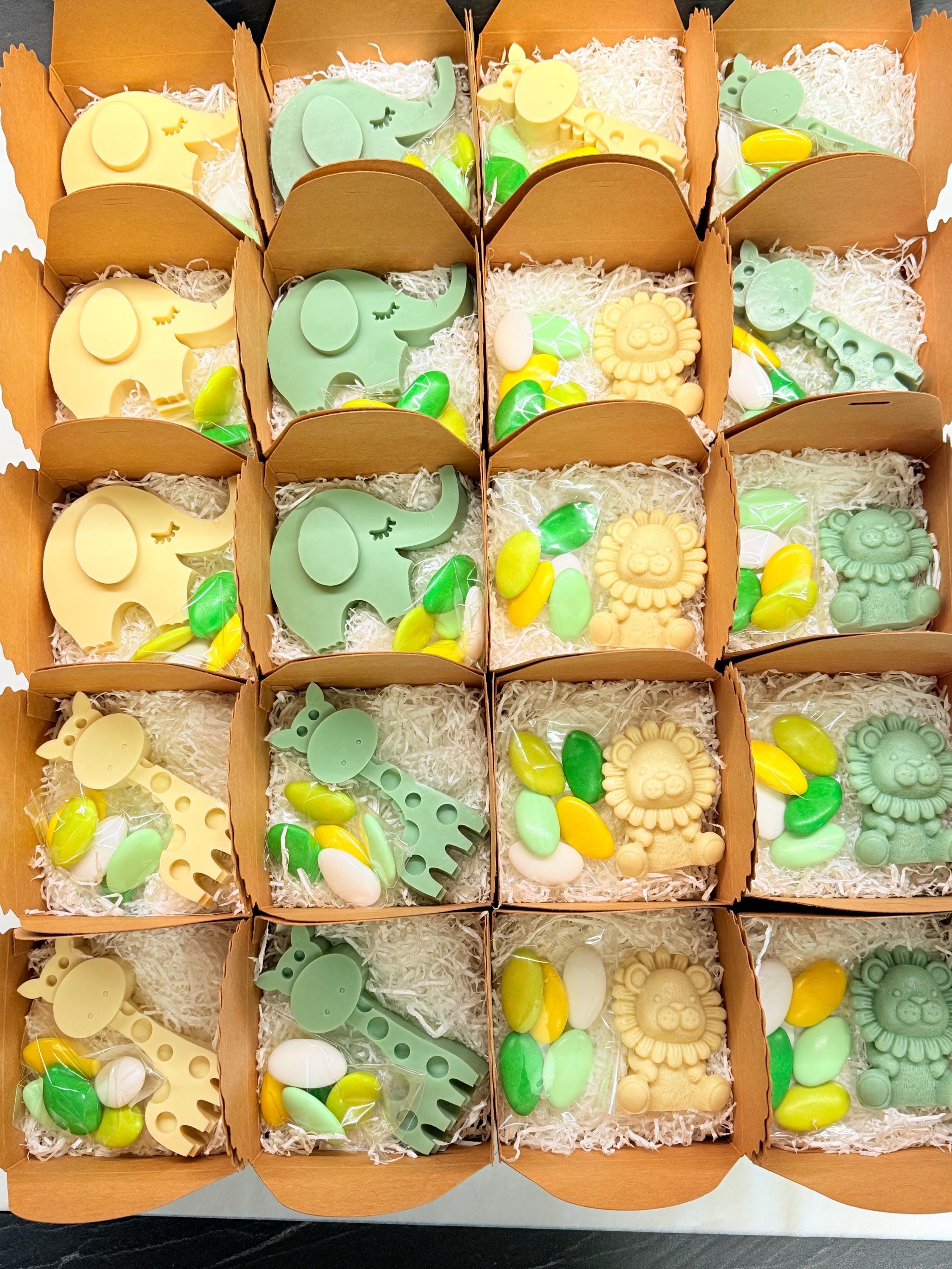 MIX SAPONE "SAFARI" con scatola, confetti e tag personalizzato