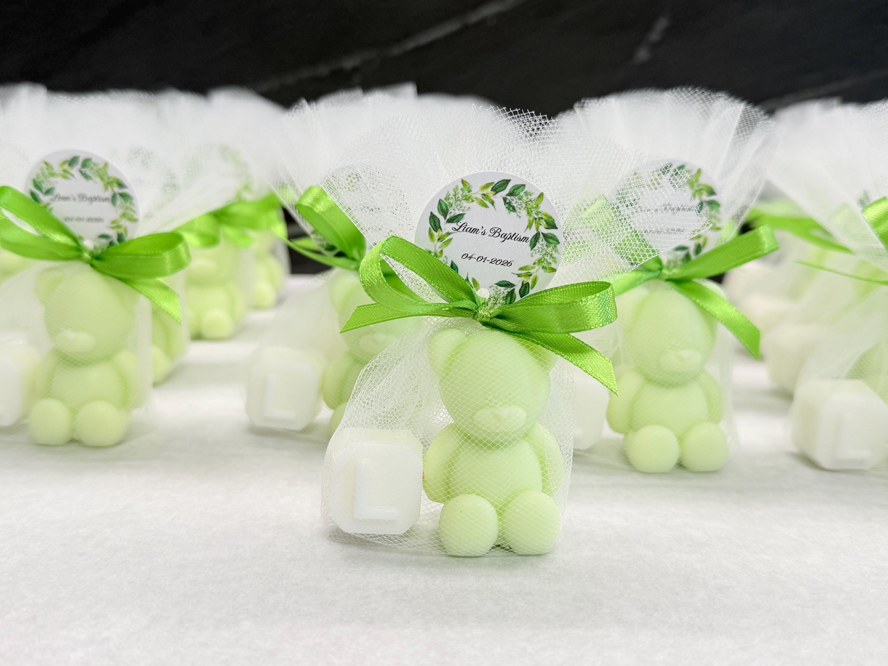 SAPONE "ORSETTO+ LETTERA" con Tulle e tag personalizzato