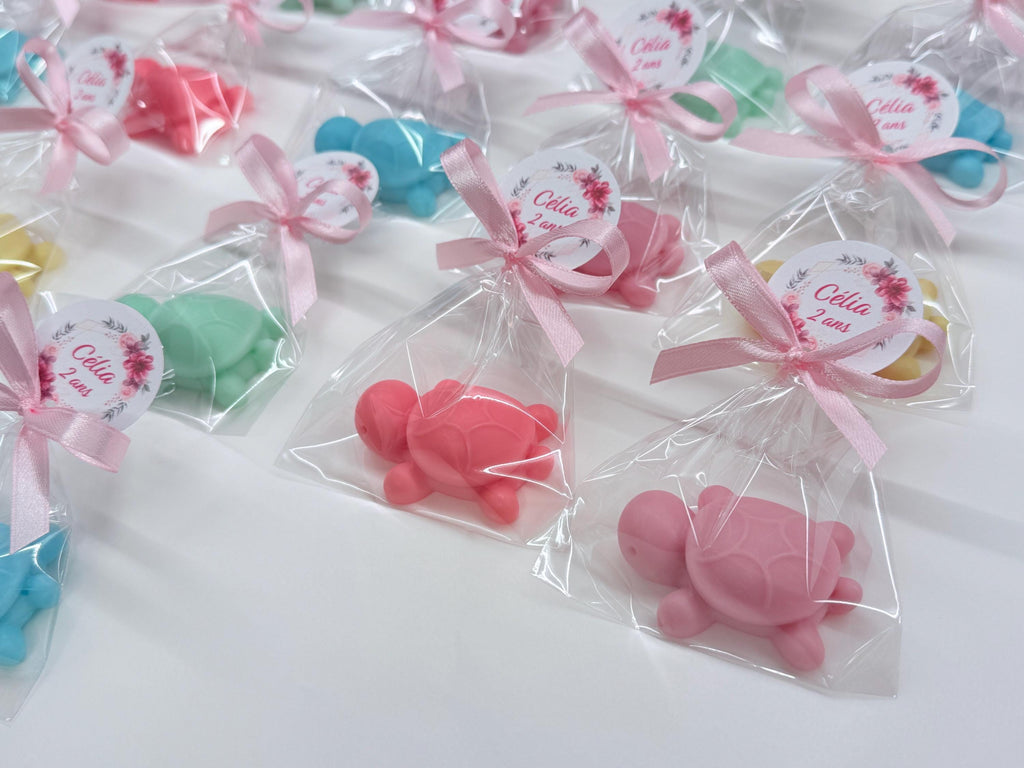 "TURTLE" SOAP with clear bag and custom tag