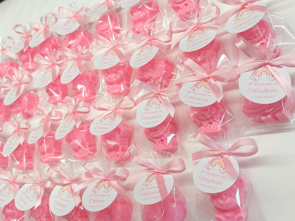 SOAP Animals with clear bag and personalized tag