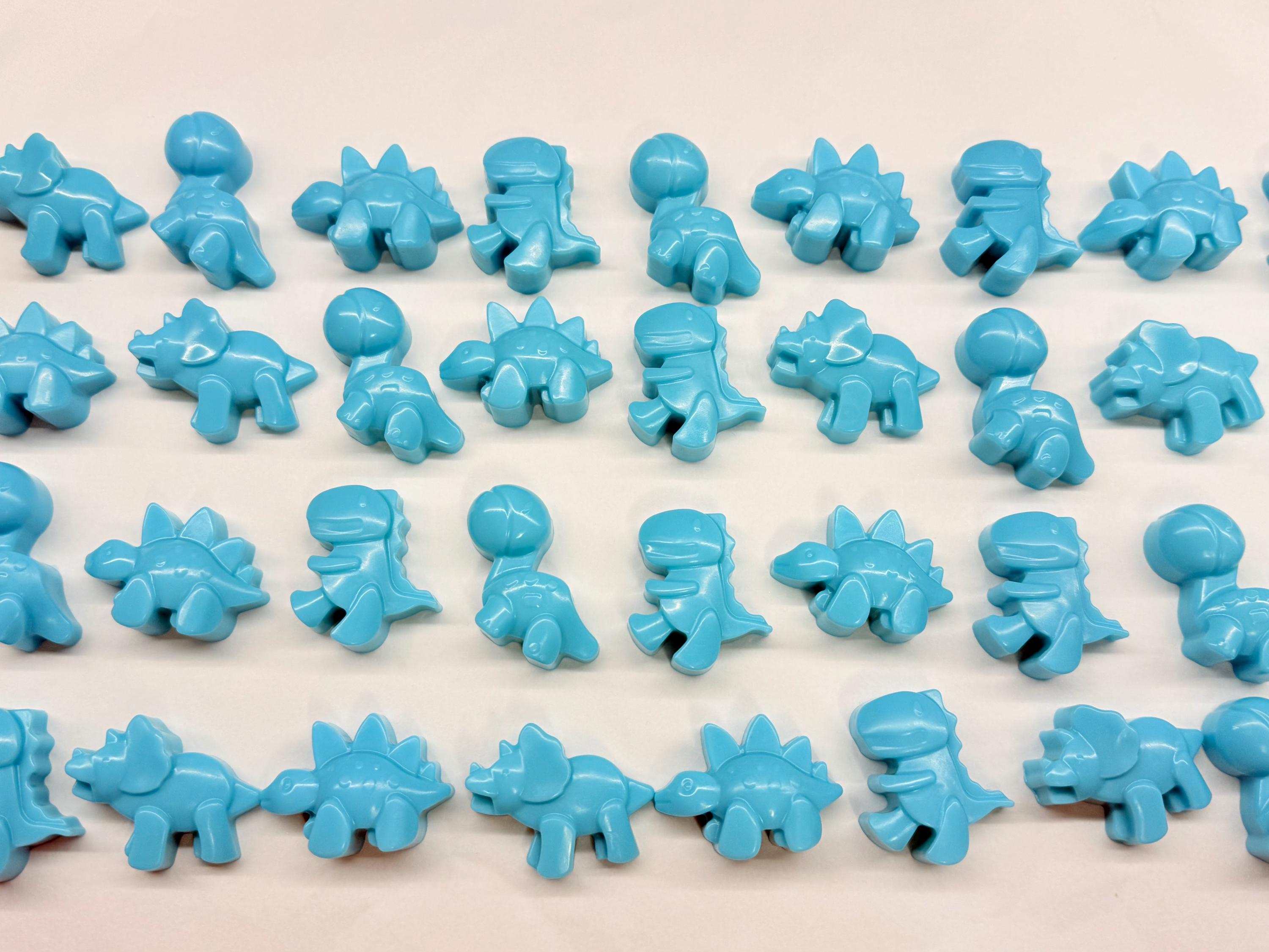 Mini "DINOSAUR" soaps with clear bag and personalized tag