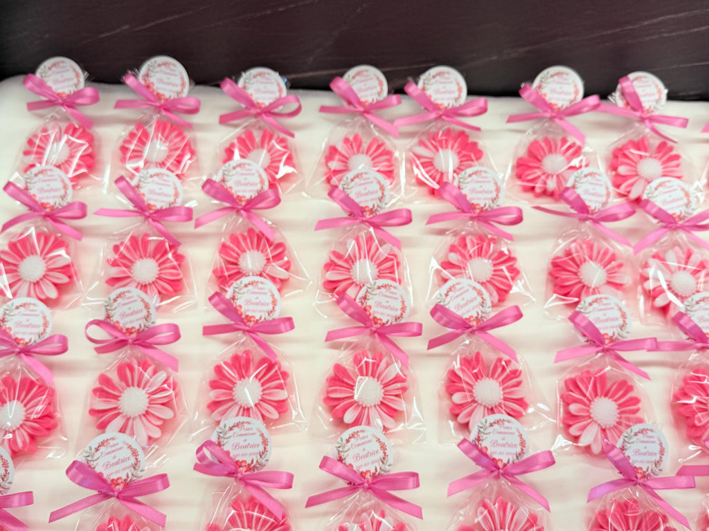 "SHADED DAISY" SOAP with transparent bag and personalized tag