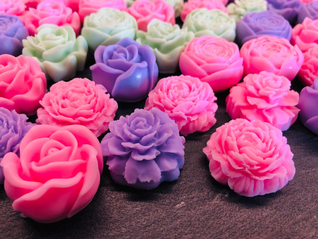 SAPONE MIX "PICCOLI FIORI" con sacchetto trasparente e tag personalizzato