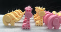 ODORLESS GIRAFFE CANDLE personalized/christening favors/baby shower/birth/communion/confirmation/Safari/children's birthday