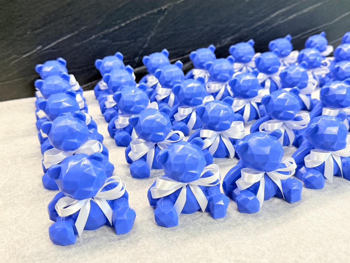SAPONE "ORSETTO ORIGAMI" con sacchetto di organza e tag personalizzato