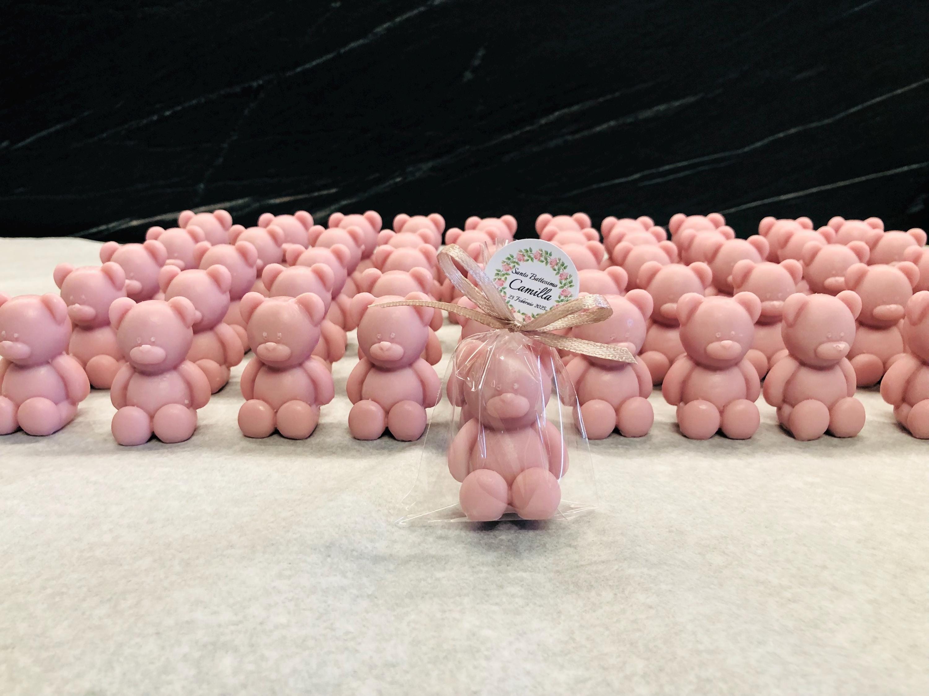 SAPONE "ORSETTO" personalizzato con sacchetto trasparente e tag personalizzato