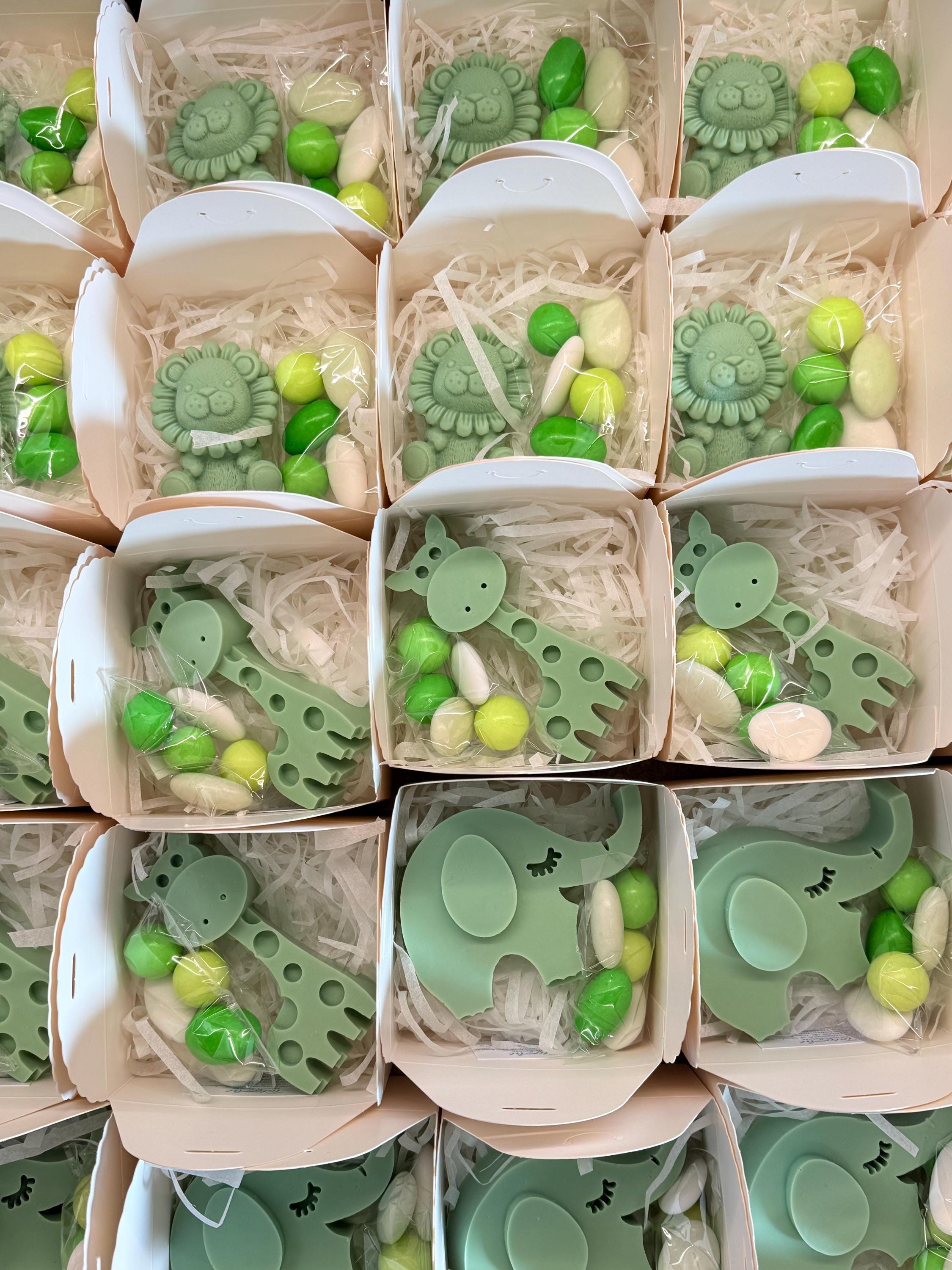 MIX SAPONE "SAFARI" con scatola, confetti e tag personalizzato