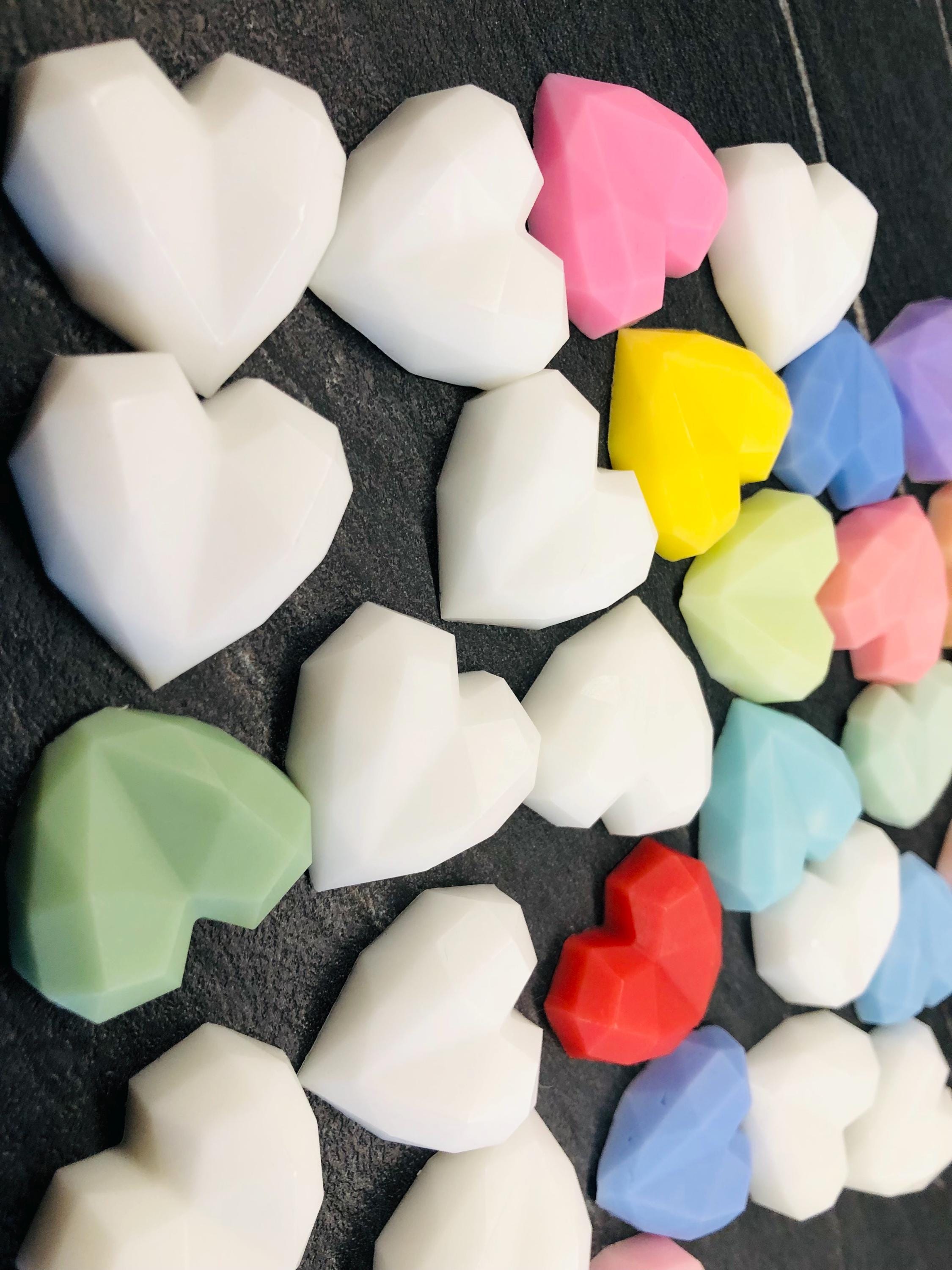 MINI SAVON PERSONNALISÉ EN FORME DE CŒUR, SANS EMBALLAGE