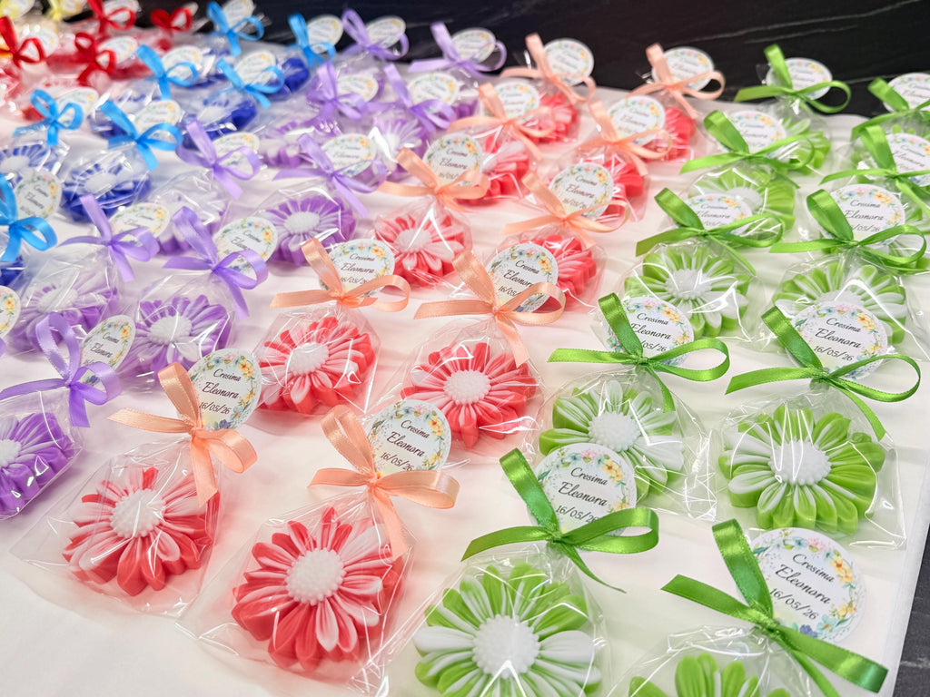"SHADED DAISY" SOAP with transparent bag and personalized tag
