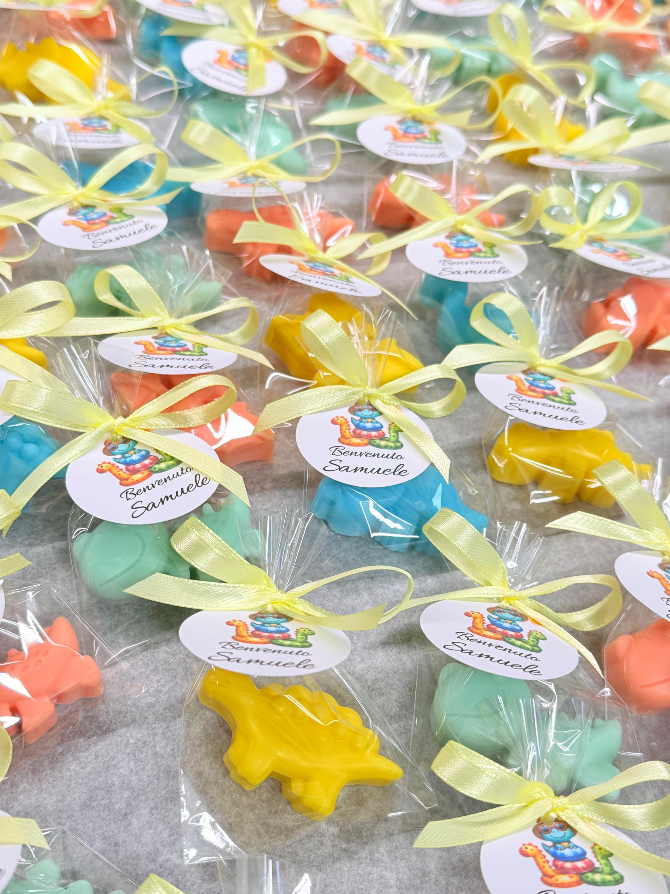 "DINOSAUR" SOAP with clear bag and custom tag
