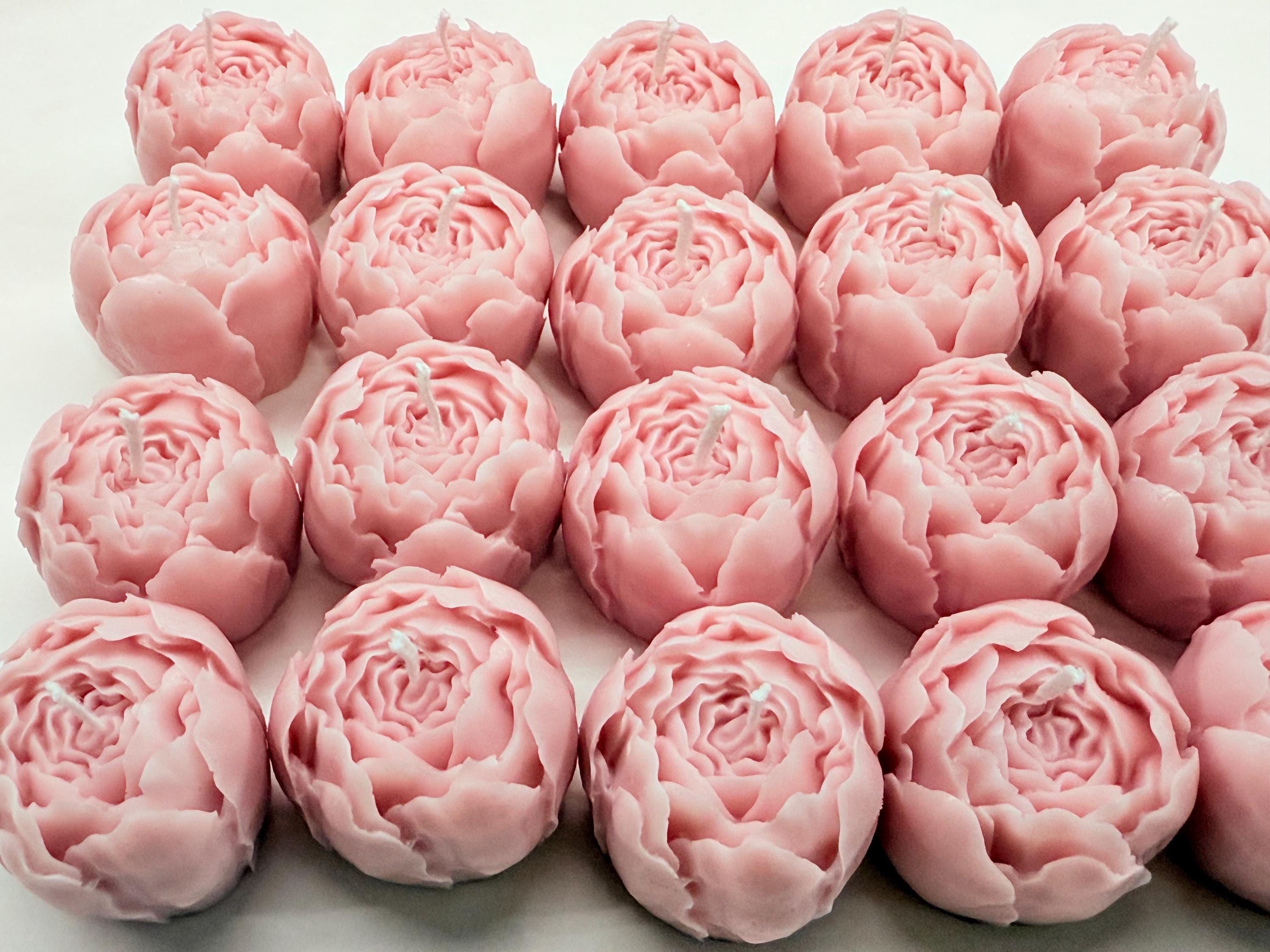 CANDELA "BOCCIOLO di PEONIA" profumata, senza confezione