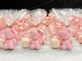 "TEDDY BEAR + LETTER" SOAP with clear bag and personalized tag