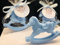 Savon "CHEVAL à BASCLUE" avec sachet transparent et étiquette personnalisée