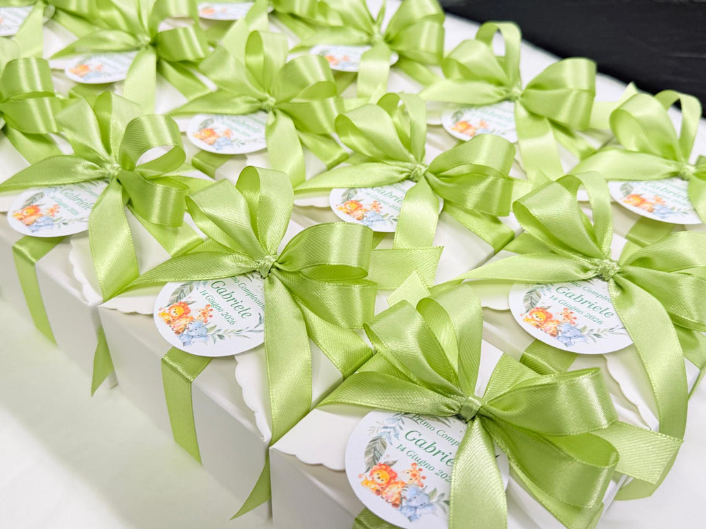 Mix candele leoncino, giraffa ed elefante in vari colori e fragranze – bomboniera per nascita e baby shower